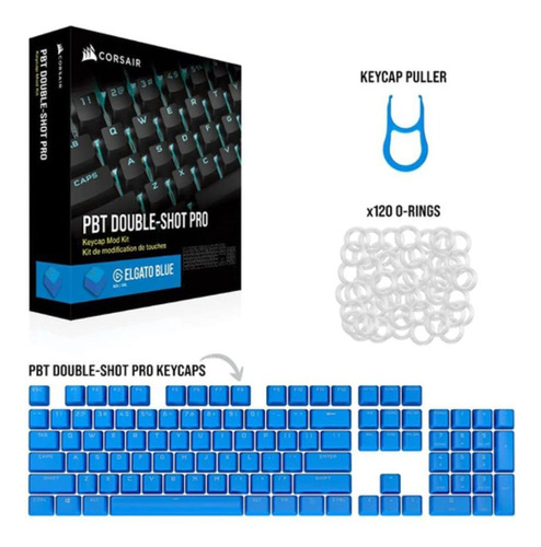 Kit De Teclas Keycaps Corsair Pbt Double-shot Pro