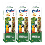 Kit 3 - Prefere - Bastão Para Papagaio Mel E Ovos - 200g