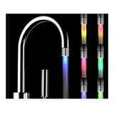 Grifo Luz  Led Ligera 7 Colores, Cabezal De Ducha Ajustable 