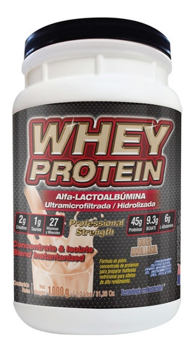 Whey Protein 1,000 Gr Alfa-lactoalbúmina F&nt Sabor Nuez/avellana