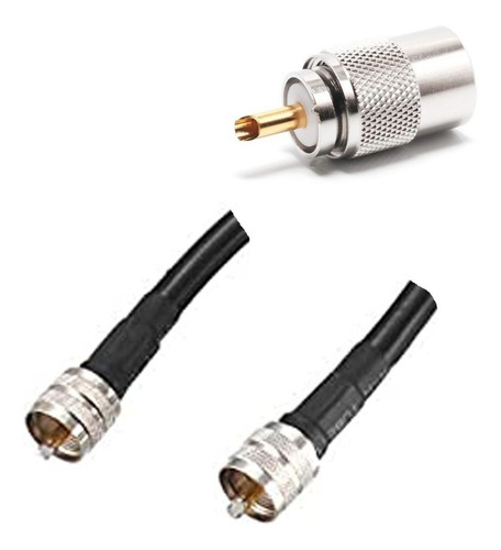 Pigtail  Pl259-macho/ Pl259-macho Cable Rg58  Baja Perdida 