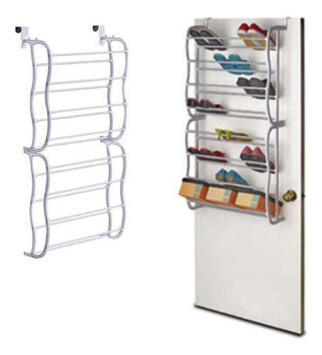 Rack Estante Organizador Zapatos Colgante Puerta 24 Pares