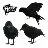 . Pájaro Falso Con Forma De Cuervo Negro De Halloween, 3 Pie