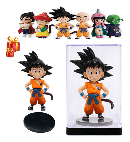 Dragon Ball Muñeco Con Caja Acrílico Para Regalo Y Colección