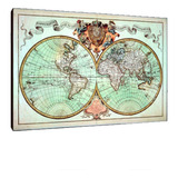 Cuadros Poster Mapas Planisferio Antiguos M 20x29 (gos (6))