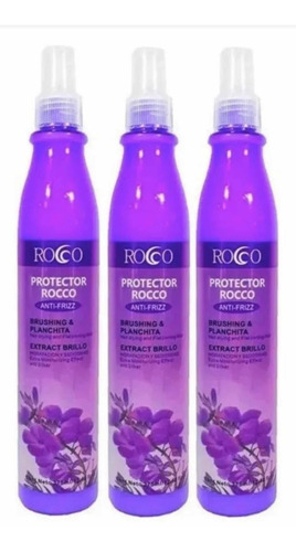 X3 Thermo Protector Térmico Antifrizz Rocco Planchita Secado