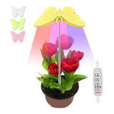  Luz Led Cultivo Crecimiento Plantas Interior 10w Mariposa 