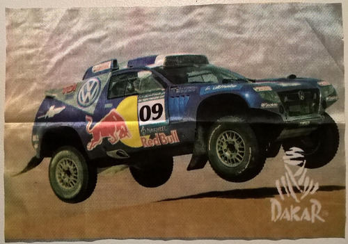 Poster En Tela Volkswagen Race Touareg Dakar
