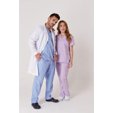 Ambos Medico Unisex Escote En V Liso