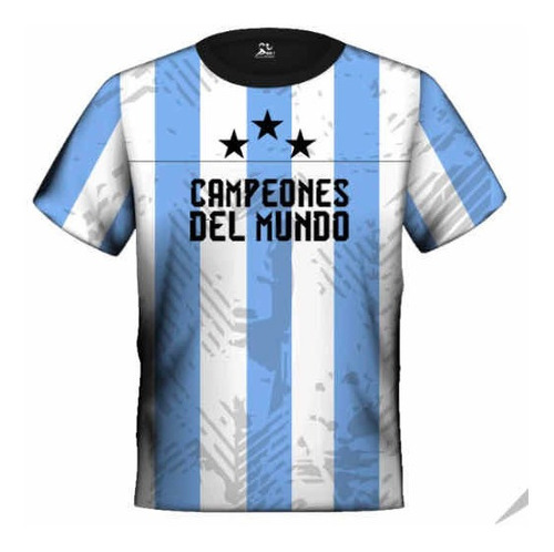 Camiseta De Argentina Campeón Del Mundo