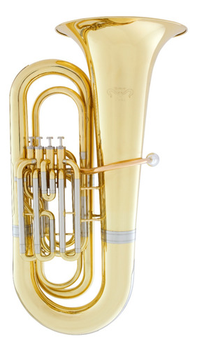 Tuba 4/4 4 Pistos Profissional Bb - Quasar Qtu321l Com Case