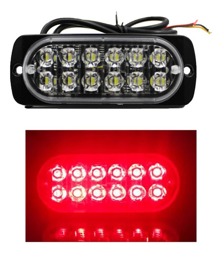 Estroboscopica 12led, 10- 30v, 11*4*1cm