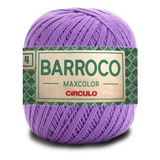 Barbante Barroco Maxcolor 4 Fios 200gr Linha Crochê Colorida Cor Lavanda