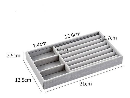 Bandeja Porta Joias Aveludado Expositor Semi-jóias