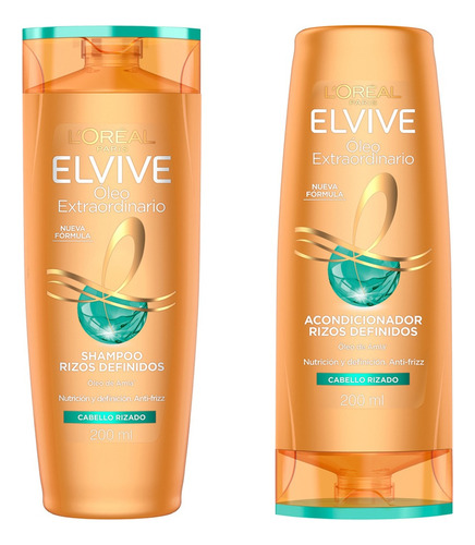 Shampoo Y Acondicionador Elvive Rizos Definidos X 200ml