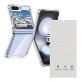 Funda Estuche Transparente + Protector Para Samsung Z Flip 5