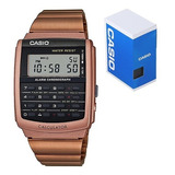 Reloj Casio Vintage Ca506 Acero Oro Rosa Calculadora Alarma