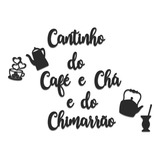 Cantinho Do Café E Chá E Do Chimarrão Pequeno  Letra Mdf 08