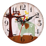 Reloj De Pared Creativo Antiguo Estilo Vintage Redondo De Ma