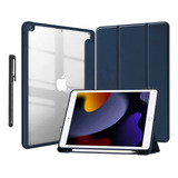 Capa Fundo Acrilico Transparente Para iPad 10.2'' + Caneta