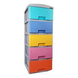 Cajonero Organizador De 5 Gavetas Pastel Colplast