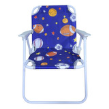 Cadeira De Praia Infantil Azul Summer 25kg 53x25x30cm