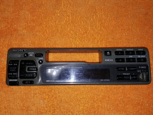 Caratula Auto Estéreo Sony Xr- C5100 Cassette Vintage Piezas