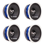 4 Woofer Qvs Medio Grave 6mgs250 6 Pol 250w Som