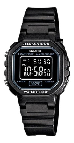 Reloj Casio Dama La-20wh-1b Alarma Luz Calendario Crono Wr