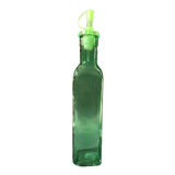 Botella Aceitero Vinagrero Con Pico Vertedor Verde Grande