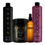 Kit Argan Shampoo +acond +mascara +aceite Fidelite Envio S/c