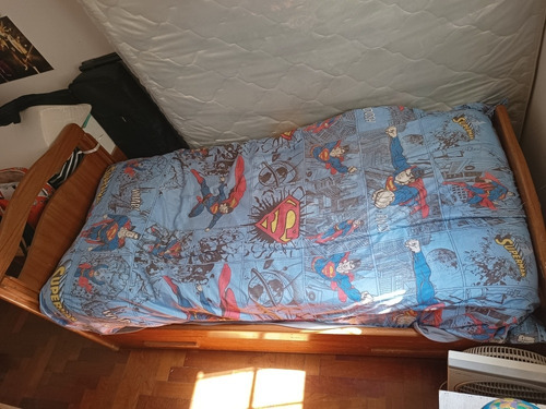 Cama Con Carro Auxiliar Cuna Con Cajonera Funcional No Envio