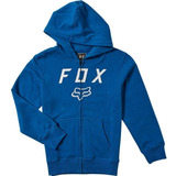 Poleron Lifestyle Niño Legacy Moth Zip Azul Fox