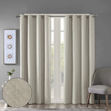 Sun Smart Maya Blackout Curtain Patio Single Window, Texture