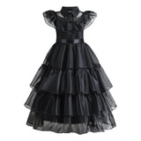 Vestido De Niña Wednesday Addams Con Ropa Infantil A Mano A