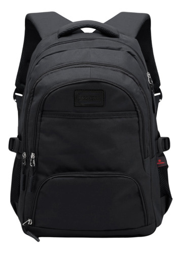 Mochila Porta Notebook Bagcherry Urbana 430000 Color Negro Diseño Lisa 25l