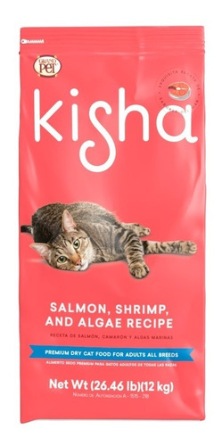 Croquetas Premium Gato Adulto Kisha 12kg Salmón