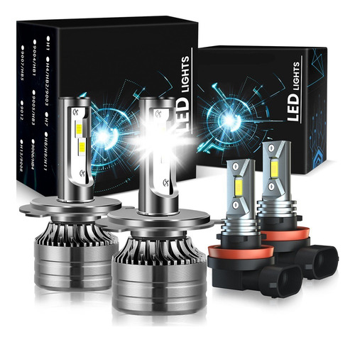 Kit Faros Foco Led H11 H4 Luz Alta Y Baja 28000lm Canbus