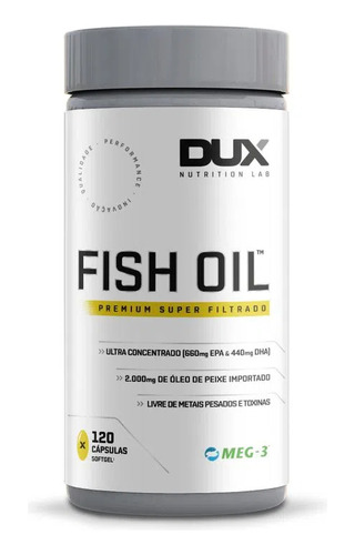 Fish Oil 120 Cáps Omega 3 - Dux Nutrition