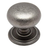 10 Pack 6542wn Weathered Nickel Round Cabinet Hardware Knob 