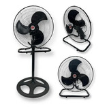 Ventilador Metálico 18 Pulgadas Pedestal, Mesa Y Pared Color De La Estructura Negro Frecuencia 50 Cantidad De Aspas 3 Color De Las Aspas Negro Diámetro 50 Cm Material De Las Aspas Metal