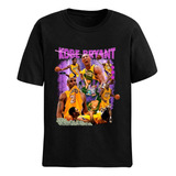 Camiseta Básica Unissex Kobe Bryant Mamba Negra Lakers Dunk