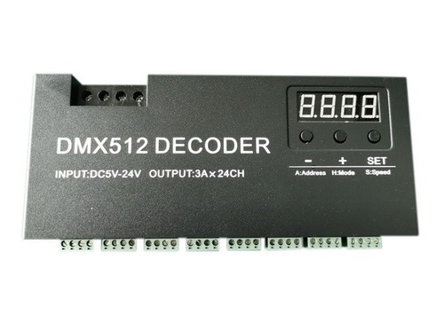 Placa Conversora De Señal Dmx512 A Rgb 27 Canales De 1a 12vd