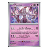 Carta Pokémon Mewtwo Lendário Escarlate E Violeta 151