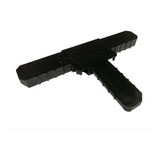 T Pequeno Preto Para Tela Mosqueteiro Perfil A-058 Kit 5 Pcs