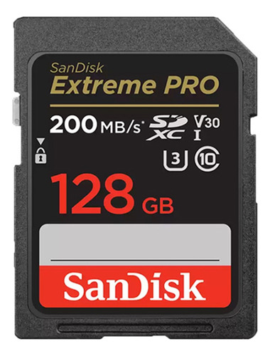 Sandisk Tarjeta De Memoria Sd 128g Para Cámara 200mb/s U3 4k