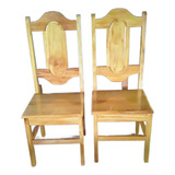 2 Cadeiras Em Madeira Maciça Angelim Verniz Brilhante