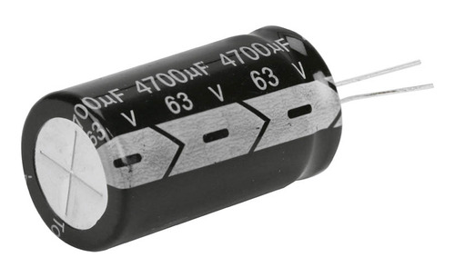 5x Capacitor Eletrolítico 4700uf X 63v 105º Kit C/ 5 Peças