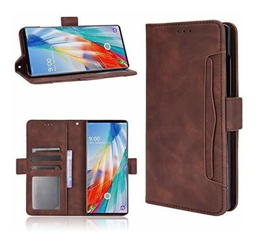 Funda Para LG Wing 5g De Proteccion Completa Color Marron