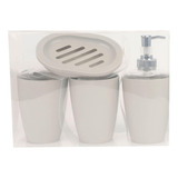 Set De Baño Gris 17*24*8cm